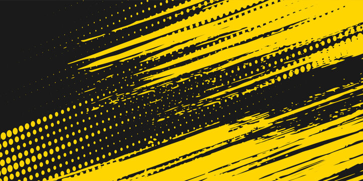 Abstract geometric yellow thunder flash frame grunge texture