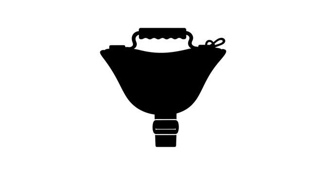 Medical Resuscitation Device - Silhouette of a Bag Valve Mask.