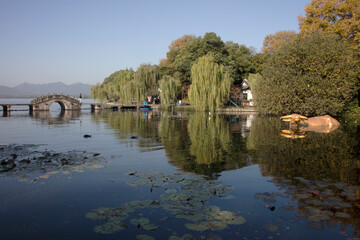 Fototapeta premium Hangzhou Zhejiang province China cityscape