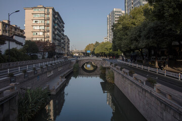 Fototapeta premium Hangzhou Zhejiang province China cityscape