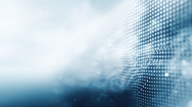 Digital Grid in Focus: A stunning close-up of a digital grid with a dreamy, bokeh effect, creating a sense of technological elegance and abstract beauty.