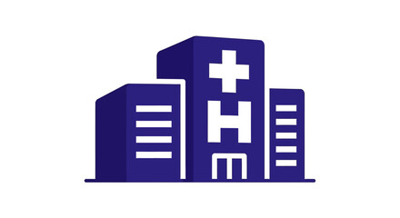 Obraz premium Hospital Building Medical Facility Icon.