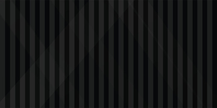 Black abstract background design. Modern wavy line pattern in monochrome colors. Premium stripe texture for banner, business backdrop