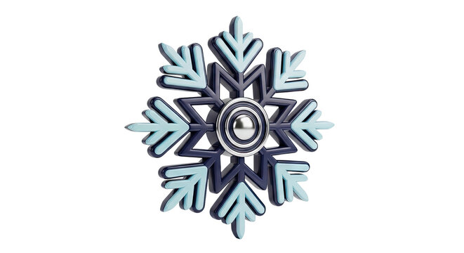 3D Snowflake Fidget Spinner Toy