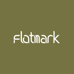 Fototapeta premium Modern Flatmark Logo Design with Unique Typography.