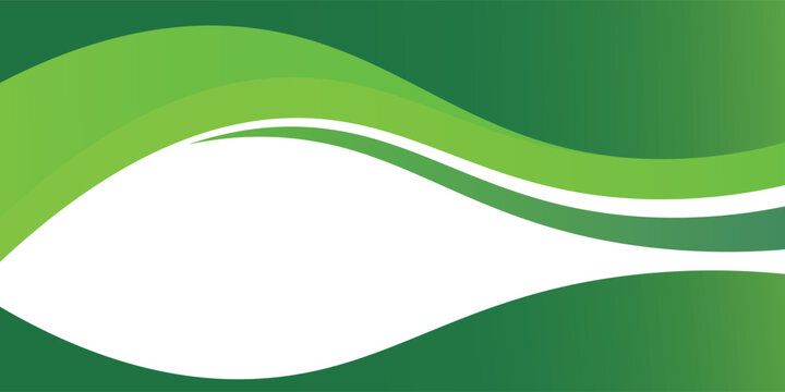 Green creative wave business banner background. vector illustration modern wave desain, bener vector, walpaper