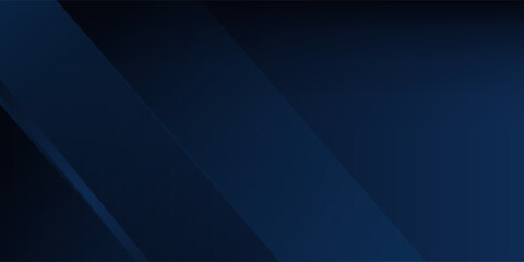 Obraz premium Blue dark black abstract background. Geometric. Line stripe triangle angle corner diagonal 3d. Gradient hi-tech