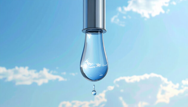 Water scarcity technology droplet faucet sky conservation