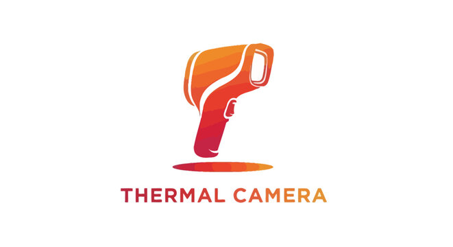 Modern Thermal Camera Icon for Temperature Measurement and Detection.
