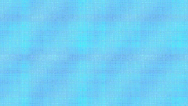 Silhouette of the number three in light blue plaid pattern