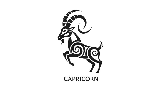 Capricorn zodiac symbol astrology sign.