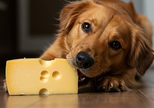 Golden Gaze: A Cheesy Moment