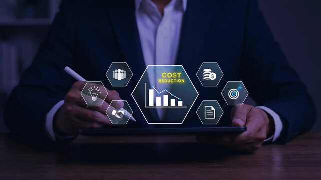 Cost Reduction and Budget Management &ndash; Business Finance Optimization and Expense Control Concept