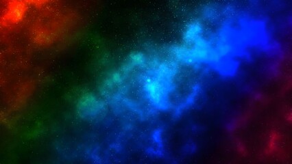 Vibrant star galaxy background with dark backdrop cosmic nebula and colorful space art © Md. Latif Mamun