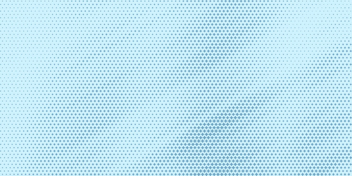 Blue plus symbols of different sizes and opacity. Blue Medical Plus Pattern