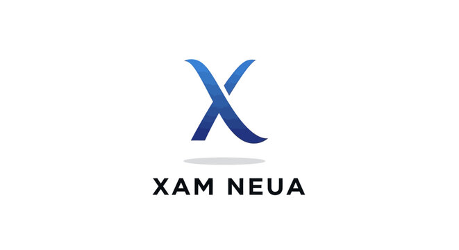 Modern Xam Neua Logo Design on White Background, Simple Branding.