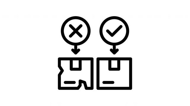 quality control minimalist stroke animation