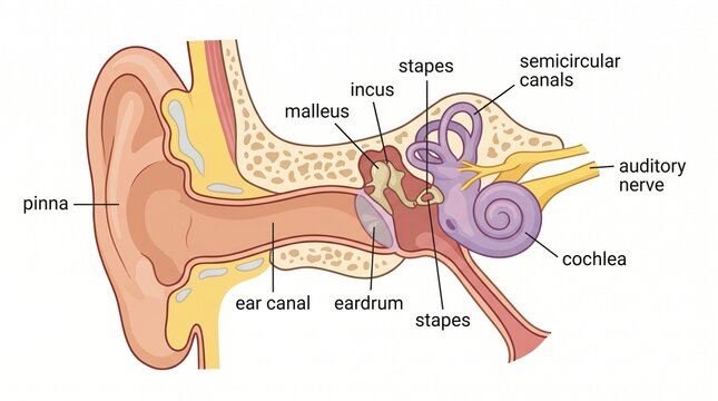 Human Ear and Auditory Canal