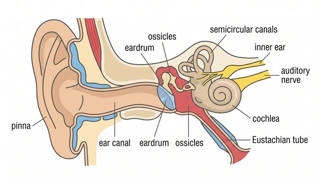 Human Ear and Auditory Canal