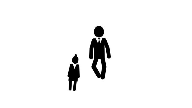 Animated Business Team Pictogram Corporate Group of Professionals