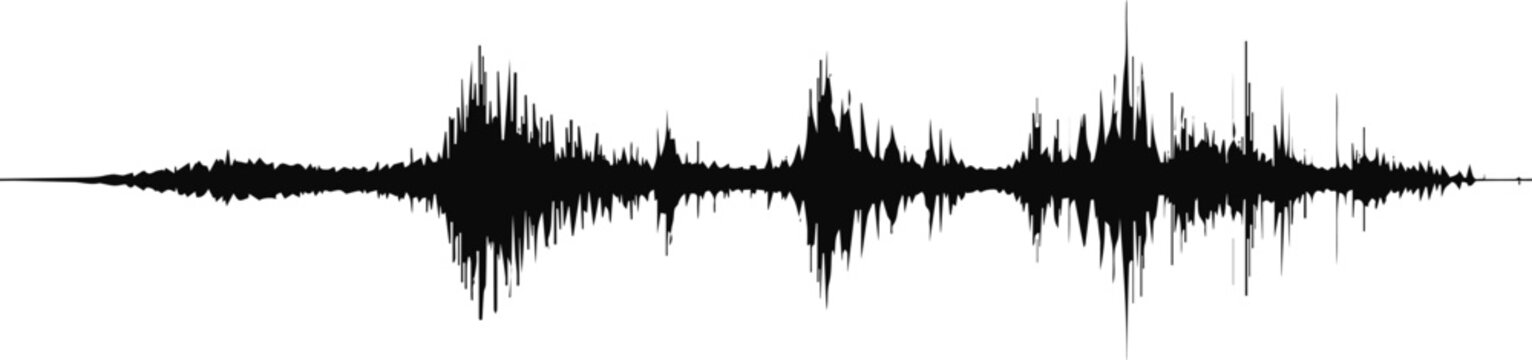 Audio waveform for music track timeline