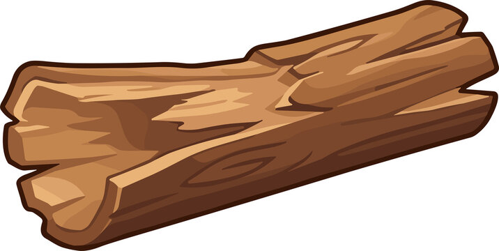 vector illustration of a wooden