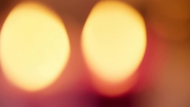 4K Romantic, celebration, Candles glowing softly in a cozy indoor setting with a warm atmosphere and blurred background for romantic or celebratory themes, indoor, decorative, bokeh