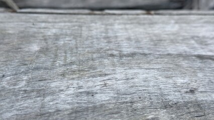 Close up view of weathered aged gray wooden surface showcasing its natural detailed texture and rustic charm © IT'S ORA