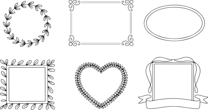 Leaf wreath frame for labels and seals