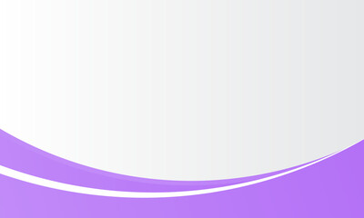 Obraz premium Elegant abstract purple and white wave background with smooth curved lines.