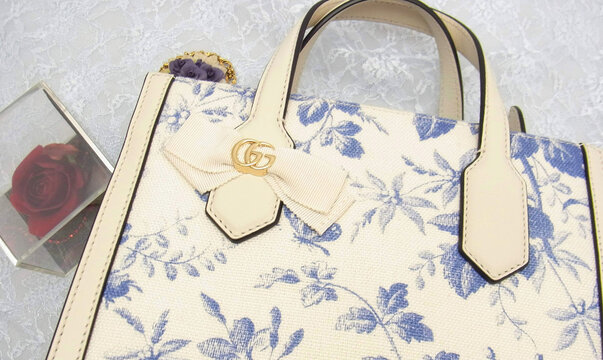 【GUCCI】GGリボン_ハーバリウム_ハンドバッグ