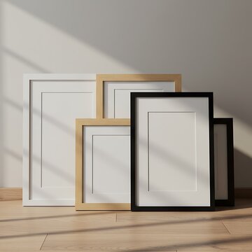 Sunlit Frames: A Minimalist 3D Render