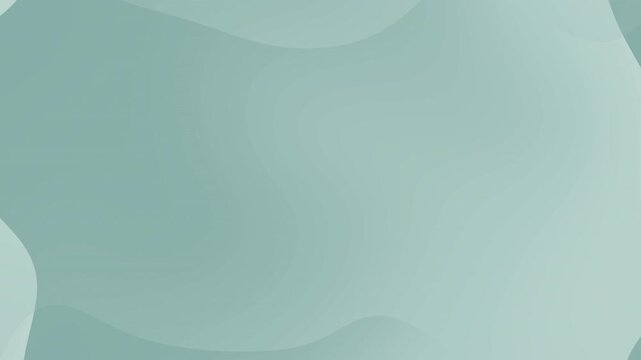 Looping soft teal organic gradient background with smooth flowing shapes. Ideal for clean intros, branding, presentations, titles, UI screens, and overlays.