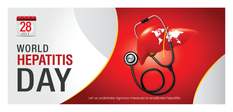 world hepatitis day, 28 july hepatitis day,simple typography and world map concept about hepatitis day editable social media template, simple typography, 