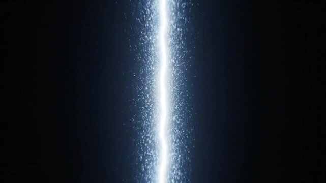 Minimal Vertical Glowing Line Dark Background Large Empty Space Clean Abstract UI Design