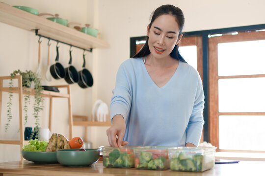 Healthy meal preparation with fresh vegetables for balanced diet and nutrition