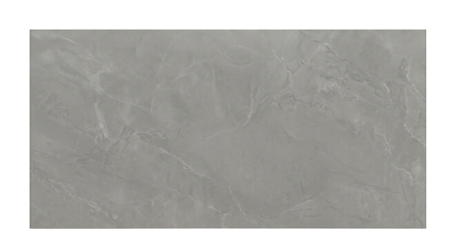 Rectangular grey marble stone slab with natural veining texture