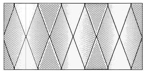 Abstract geometric pattern of alternating triangles in black and white © Ganesh