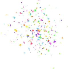confetti on white background