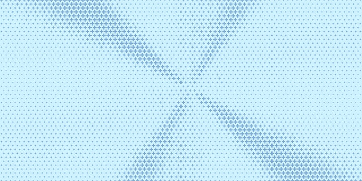 Blue plus symbols of different sizes and opacity. Blue Medical Plus Pattern