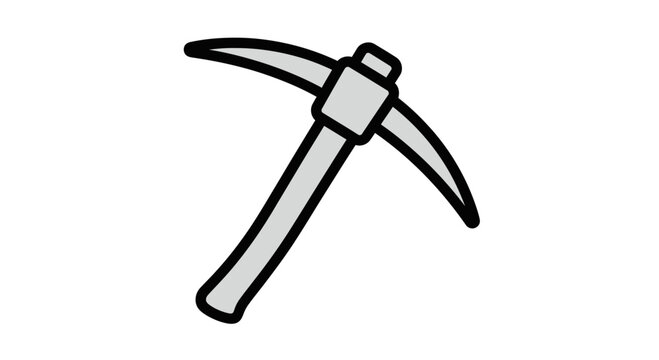 Pickaxe mining tool equipment hardware.