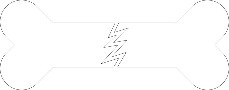 Dog bone icons. Vector illustration