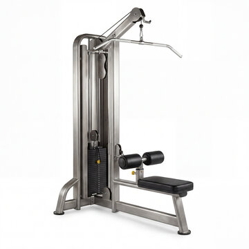 Premium Lat Pulldown Machine with Black Padding for Fitness Ecommerce and Brand Visibility