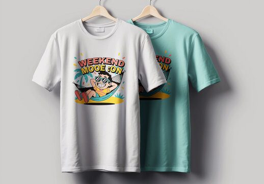 Weekend Mood Tshirt Design Funny
