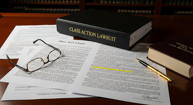 Detailed legal documentation for a class action lawsuit representing a collective litigation group of plaintiffs including judicial paperwork evidence folders and official court briefs