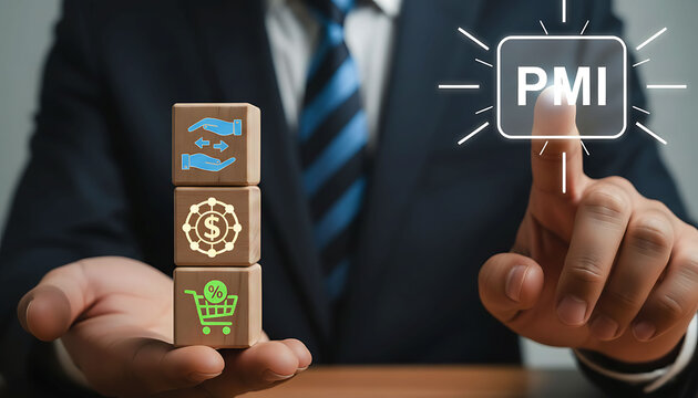 Business PMI concept financial growth purchasing managers index strategy planning