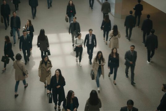 crowd of people in the city