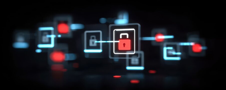 Stable encryption and a firewall provide cyber protection, using authentication to manage the flow of data within security and safety.