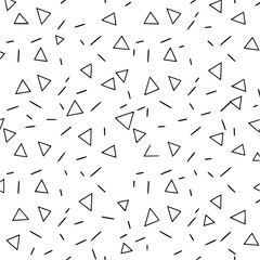 Obraz premium Geometric pattern with triangles and lines, vector illustration