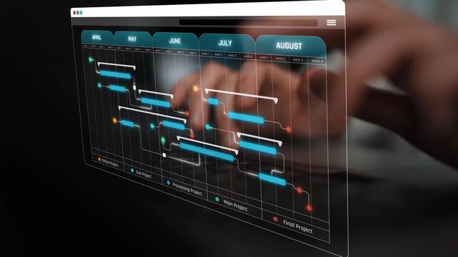 Interactive Gantt Chart Displaying Project Timeline and Scheduling in a Modern Digital Workspace Sigmoid